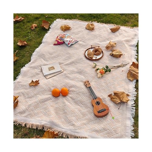 ITRHJTGP Picknickdecke 90–150 cm feuchtigkeitsbeständige, tragbare Matte, Picknickmatte for Outdoor-Camping, Picknick, Strand, Outdoor-Decke – perfekt for Camping(Khaki) von ITRHJTGP