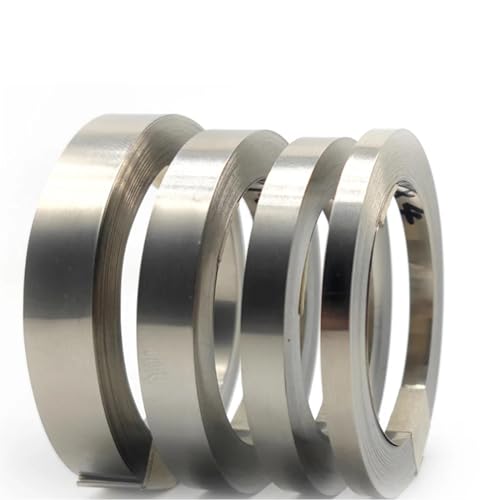 Nickelband Nickel Streifen 5 m/Rolle Nickelstreifen for Lithium-Batterie-Pa-Schweißen, 99,6% 16 Fuß Nickellaschen for 18650 26650 Akku-Punktschweißgerät(Plated 015X8mm) von ITRHJTGP