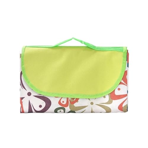 Picknickdecke Outdoor Camping Matte for Picknickdecke Strandbett 600D Oxford Tuch Matratzen wasserdichte Plane Rasen Strandkissen Isomatte Wanderung(Five Color Petals,150x200cm) von ITRHJTGP