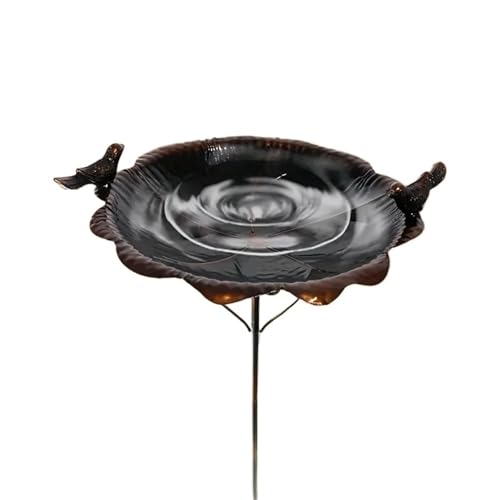 Vogeltränke 47,5" Metall-Vogelfutterpfahl in Blattform, wasserdichte Bodenfutterschale for Wildvögel, langlebige Rasendekoration for den Außenbereich Vogeltränke 47,5" Metall-Vogelfutterpfahl in Blattform, wasserdichte Bodenfutterschale for Wildvögel, langlebige Rasendekoration for den Außenbereich von ITRHJTGP