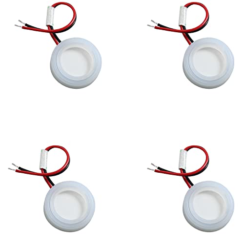ITROLLE Zerstäuber-Keramikscheiben, 4 Stück, 20 mm, Ultraschall-Nebelmacher, Fogger-Keramik, Luftbefeuchterscheiben mit Drähten (kein Tterminal) von ITROLLE