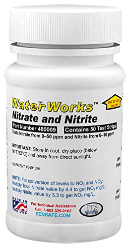 Waterworks Nitrat- und Nitrit -Wasserprüfung (50 Teststreifen) von Industrial Test Systems