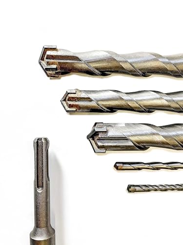 SDS Plus Bohrer Set - Steinbohrer, Betonbohrer, Hammerbohrer | 4-fach Schneide | Größenauswahl Ø 5-30mm | mit Hartmetallspitze für präzises Bohren (Ø 6mm, 110mm) SDS Plus Bohrer Set - Steinbohrer, Betonbohrer, Hammerbohrer | 4-fach Schneide | Größenauswahl Ø 5-30mm | mit Hartmetallspitze für präzises Bohren (Ø 6mm, 110mm) von ITS - Profitools GERMANY