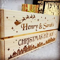 Personalisierte Heiligabend Box | Kiste Holz Gravierte Weihnachtsgeschenkbox Weihnachts-Box Personalisierte Heiligabend Box | Kiste Holz Gravierte Weihnachtsgeschenkbox Weihnachts-Box von ITSPERFECTGiftShop