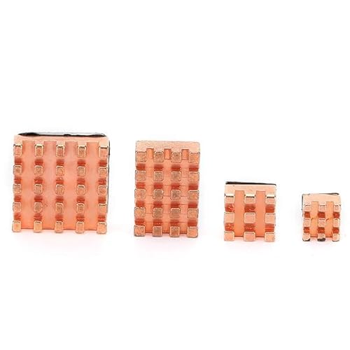 Kühlkörper aus reinem Kupfer selbstklebend passive leise Kühlung mit 4 professionellen Kühlkörper für alle Raspberry Pi 4B Modelle Kühlkörper aus reinem Kupfer selbstklebend passive leise Kühlung mit 4 professionellen Kühlkörper für alle Raspberry Pi 4B Modelle von ITSTUFF