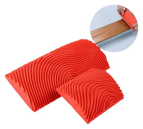 Farbroller, Muster-Farbroller, Gummi-Farbroller, Malwerkzeug, Wandmalwerkzeug, Holzimitat, Wandbild, Heimdekorationspinsel Farbroller, Muster-Farbroller, Gummi-Farbroller, Malwerkzeug, Wandmalwerkzeug, Holzimitat, Wandbild, Heimdekorationspinsel von ITTRUH