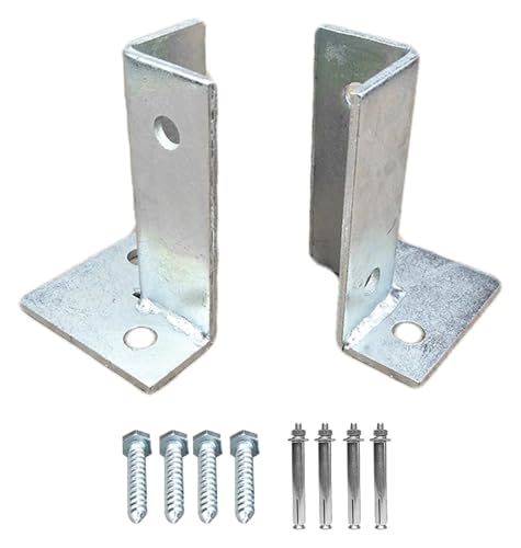 ITTRUH Deckpfostenbasis, Ankerbasis, Metall-Basispfosten 2,8 x 2,8 Zoll, Halterungen, Hochleistungsanker, Holz for Pavillon-Geländer-Stützplatte (1 Stück) 70 x 70 x 100 mm von ITTRUH