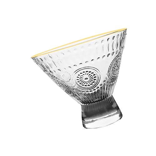 ITTRUH Dessertgläser, Dessertschalen aus Glas, 1 Stück Eisbecher, Getränkebehälter, Cocktailgläser, durchsichtige Portionsbecher, Eisbehälter, Martinigläser, Martini von ITTRUH