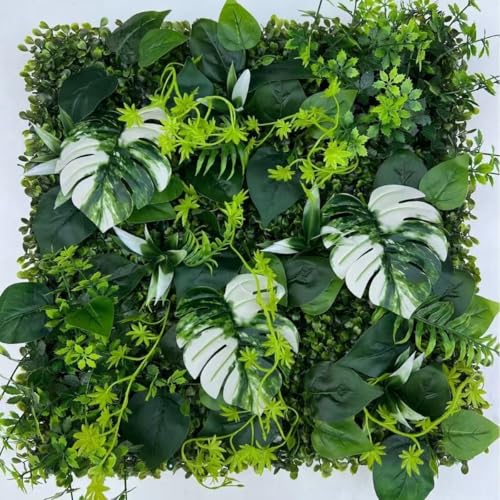 ITTRUH Künstliche Garten-Sichtschutz-Heckenpaneele, Sichtschutzzaun aus grünem Efeu, Wanddekoration for Pflanzen im Hausgarten (50 x 50 cm) von ITTRUH