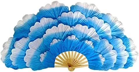ITTRUH Langer Yangko-Tanzfächer, Nationaler Tanzfächer, Lange Seidenfächer, Fächerschleier, Pfingstrosenblütenfächer, Bühnenauftritt, doppelseitig, große Blütenblätter, Gruppenrequisite, 2 Stück(Blu) ITTRUH Langer Yangko-Tanzfächer, Nationaler Tanzfächer, Lange Seidenfächer, Fächerschleier, Pfingstrosenblütenfächer, Bühnenauftritt, doppelseitig, große Blütenblätter, Gruppenrequisite, 2 Stück(Blu) von ITTRUH