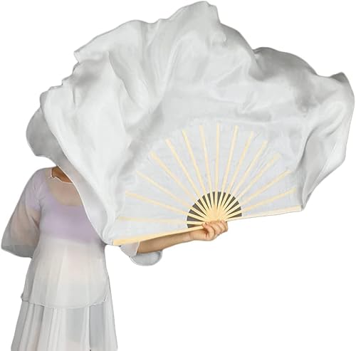 ITTRUH Langer Yangko-Tanzfächer, Nationaltanz-Tanzfächer, Seidentanzfächer, Farbverlaufs-Seiden-Performance-Fächer, klassischer Tanz, Bauchtanz, Festival-Performance-Requisiten, 76 cm lang(Whiteleft) ITTRUH Langer Yangko-Tanzfächer, Nationaltanz-Tanzfächer, Seidentanzfächer, Farbverlaufs-Seiden-Performance-Fächer, klassischer Tanz, Bauchtanz, Festival-Performance-Requisiten, 76 cm lang(Whiteleft) von ITTRUH