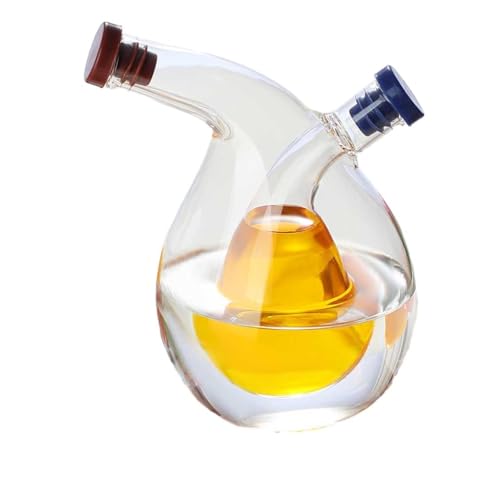 ITTRUH Öl- und Essigspender aus Glas, 2-in-1-Öl- Essigspenderflasche mit Korkdeckel, transparent, 5,9 Zoll ITTRUH Öl- und Essigspender aus Glas, 2-in-1-Öl- Essigspenderflasche mit Korkdeckel, transparent, 5,9 Zoll von ITTRUH