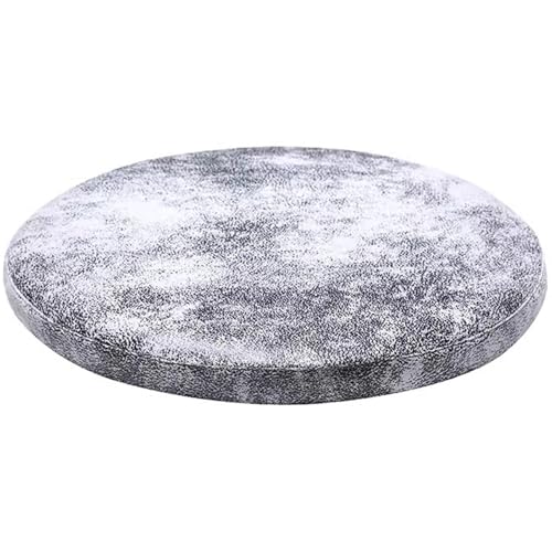 ITTRUH Runde Sitzkissen, Leder-Sitzpolster for runde Stühle, 4 cm Dickes Stuhlkissen aus Memory-Schaum(Light Gray,40cm) von ITTRUH