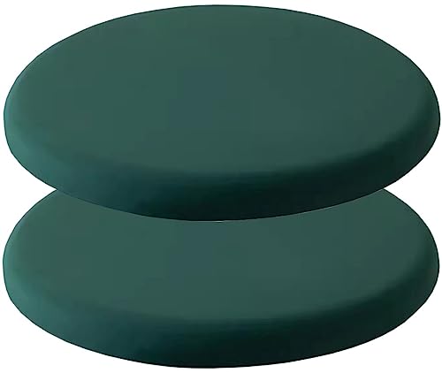 ITTRUH Runde Sitzkissen, Rundes Memory Foam-Sitzkissen, 2er-Pack Hockerkissen, Stuhlkissen for Barhocker, Kreis-Bistrostuhlpolster, Waschbar(Dark Green,30cm) von ITTRUH