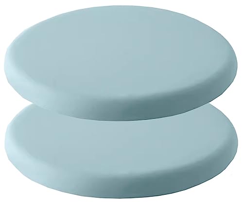 ITTRUH Runde Sitzkissen, Rundes Memory Foam-Sitzkissen, 2er-Pack Hockerkissen, Stuhlkissen for Barhocker, Kreis-Bistrostuhlpolster, Waschbar(Gray Blue,35cm) von ITTRUH