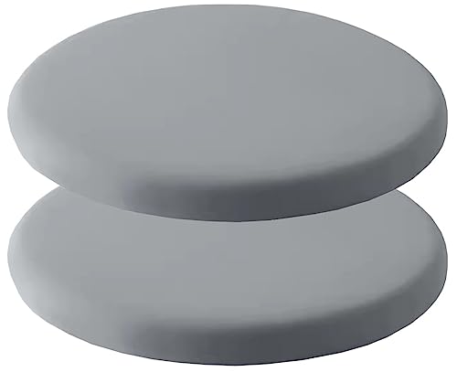 ITTRUH Runde Sitzkissen, Rundes Memory Foam-Sitzkissen, 2er-Pack Hockerkissen, Stuhlkissen for Barhocker, Kreis-Bistrostuhlpolster, Waschbar(Light Gray,40cm) von ITTRUH