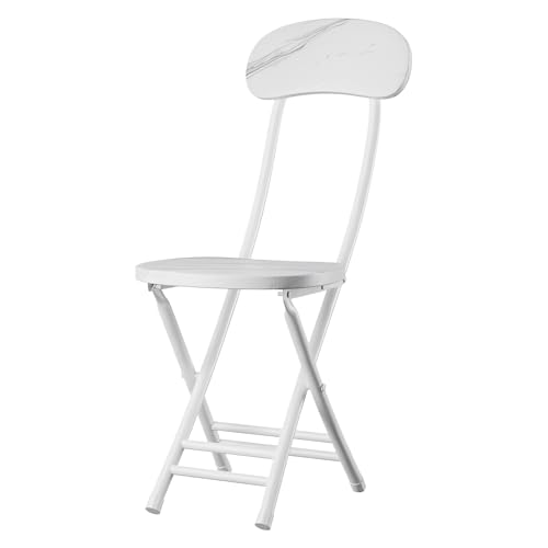 Klapphocker mit Rückenlehne, 18 Zoll tragbarer Klapphocker aus Holz, Faltbarer Metallstuhl for den Garten im Freien Klapphocker mit Rückenlehne, 18 Zoll tragbarer Klapphocker aus Holz, Faltbarer Metallstuhl for den Garten im Freien von ITTRUH