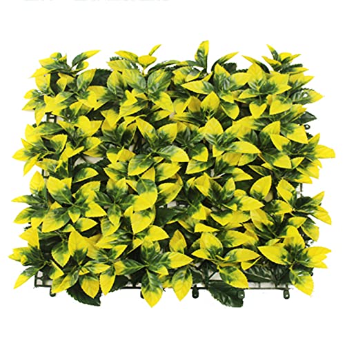 Künstliche Garten-Sichtschutz-Heckenpaneele, künstliche Paneele, Formschnittpflanze, Sichtschutz for den Innen- und Außenbereich, Zäune, Hinterhöfe (gelb-orange Blätter) von ITTRUH