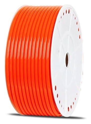 Luftkompressorschlauch, flexibler Gummi-Luftkompressorschlauch, pneumatisches PU-Rohr, Luftrohr-Montageschlauch, PU-Rohrlänge: 1 Meter(Orange,OD12 x ID8) von ITTRUH