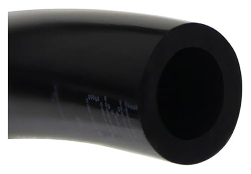 Luftkompressorschlauch, flexibler Gummi-Luftschlauch, pneumatisches Rohr, PU-Schläuche for Kompressor, Polyurethan-Schlauch, Abfluss, elastisch, Länge: 2 Meter(Black,OD 16mm x ID 12mm) von ITTRUH