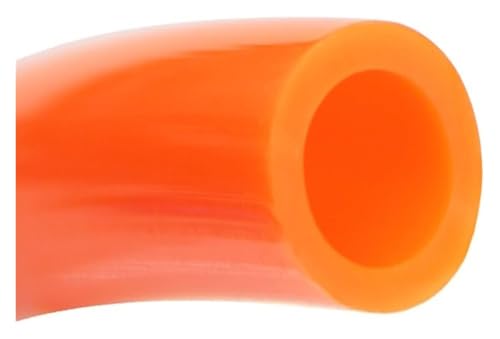 Luftkompressorschlauch, flexibler Gummi-Luftschlauch, pneumatisches Rohr, PU-Schläuche for Kompressor, Polyurethan-Schlauch, Abfluss, elastisch, Länge: 2 Meter(Orange Red,OD 8mm x ID 5mm) von ITTRUH