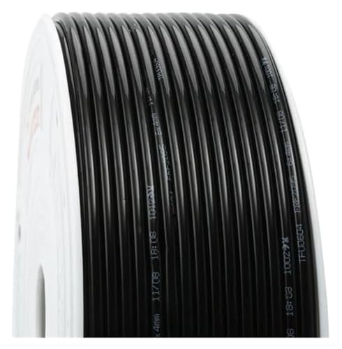 Luftkompressorschlauch, flexibler Gummi-Luftschlauch, pneumatisches Rohr, PU-Schläuche for Kompressor, Polyurethan-Schlauch, Länge: 10 Meter, Schwarz(14x10mm) von ITTRUH