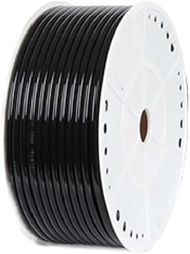 Luftkompressorschlauch, flexibler Gummi-PU-Schlauch, pneumatisches Rohr, Luftrohrmontage, Schlauchlänge: 80 Meter(Black,OD10 x ID6.5mm) von ITTRUH
