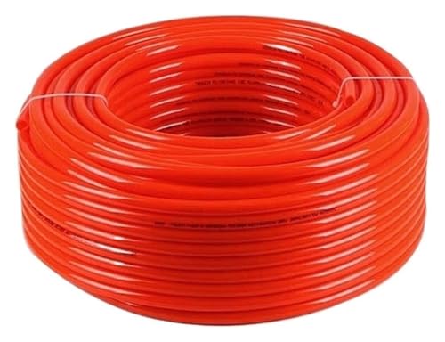 Luftkompressorschlauch, flexibler Gummi-PU-Schlauch, roter Luftschlauch, pneumatisches Rohr for Kompressor-Polyurethan-Schläuche (Länge: 5 Meter), rot(Od 16xid 12mm) von ITTRUH