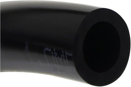 Luftkompressorschlauch, flexibler Gummi-PU-Schlauch for Kompressor, Polyurethan Luftschlauch, pneumatischer Rohrablauf, elastisch, Länge: 200 Meter(Black,OD 16mm x ID 12mm) von ITTRUH