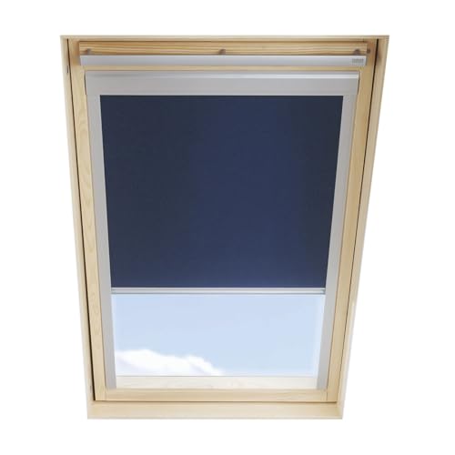 Dachfenster Verdunkelungsrollo kompatibel mit VELUX C04 / 6, Dunkelblau von ITZALA