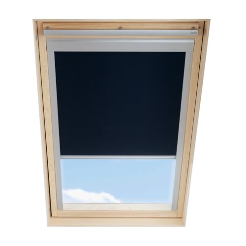 Dachfenster Verdunkelungsrollo kompatibel mit VELUX, Schwarz, für MK08 von ITZALA