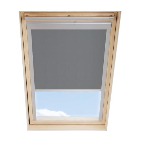 Dachfenster Verdunkelungsrollo kompatibel mit VELUX S08 / 608, Grau von ITZALA