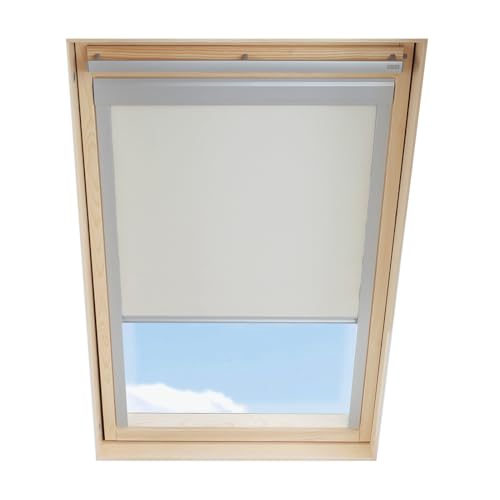 Dachfenster Verdunkelungsrollo kompatibel mit VELUX M06 / 306, Beige von ITZALA