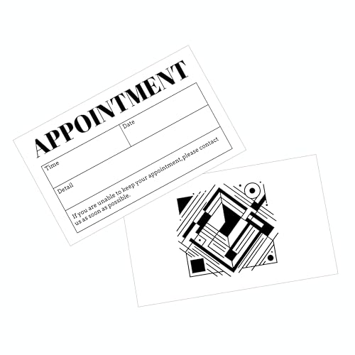 ITZAMNA 100 Stück Termin-Erinnerungskarten Geometrisch für Spa Beauty Tattoo Salon Massage ITZAMNA 100 Stück Termin-Erinnerungskarten Geometrisch für Spa Beauty Tattoo Salon Massage von ITZAMNA