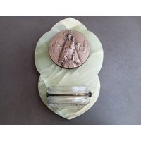 Virgen De Los Desamparados, Vintage Räuchergefäß, Onyx Religiöses Antikes Räuchergefäß von ITimelessTreasuresI