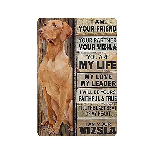 Blechschild Vizsla Hund Vintage Blechschild Wanddeko Landküche Zuhause Garage Dekor 20 x 30 cm von IUBBKI