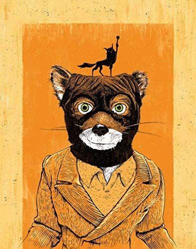Fantastic Mr. Fox's Fox Yeah Minimalistischer Film-Kunstdruck, Poster, Geschenk, Blechschilder, einzigartige Metall-Bar-Wandschild, Dekoration, Vintage-Küche, Blechschild, 30,5 x 20,3 cm, mehrfarbig von IUBBKI