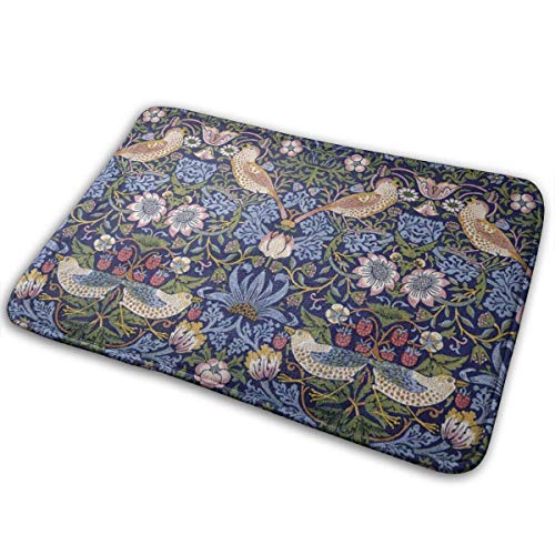 IUBBKI Fußmatte William Morris Erdbeerdieb, Fußmatte, Eingangsmatte, Bodenmatte, Teppich für Innen- und Haustür, Badezimmer/Schlafzimmer, 40 x 60 cm von IUBBKI