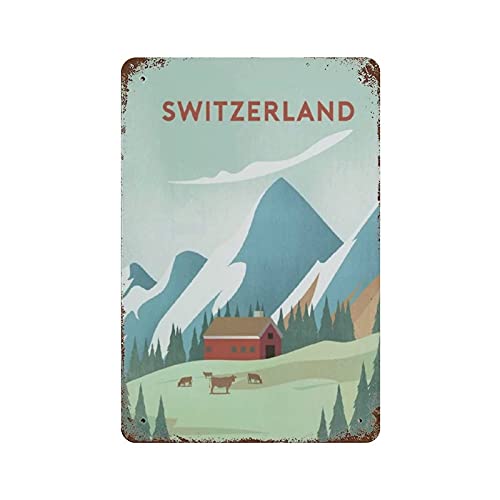 Schweiz Reise Blechschild Metallschild Kunst zum Aufhängen Eisen Malerei Retro Home Küche Garten Garage Wanddekoration Schweiz Reise Blechschild Metallschild Kunst zum Aufhängen Eisen Malerei Retro Home Küche Garten Garage Wanddekoration von IUBBKI