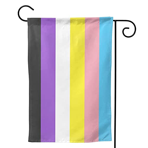 Trans Nonbinary Genderqueer Non Binary Pride Garden Flags 28x40 Double Sided Outside Decor Welcome Small Flag For All Seasons Trans Nonbinary Genderqueer Non Binary Pride Garden Flags 28x40 Double Sided Outside Decor Welcome Small Flag For All Seasons von IUBBKI