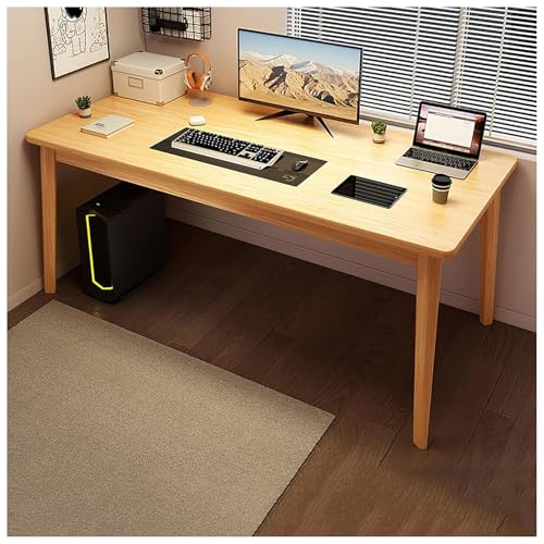 IUBGFTO Moderner Computertisch, Schreibtisch fürs Arbeitszimmer, PC-Schreibtisch im einfachen Stil, Stabiler Arbeitstisch für das Home-Office (Holz, 99 x 61 x 73 cm) von IUBGFTO