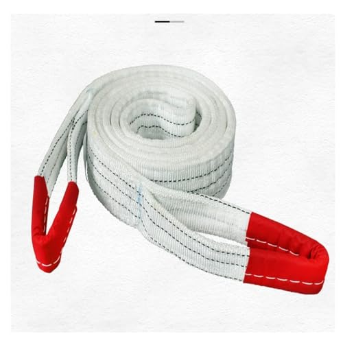 IUBGFTO Stützen Sie maßgeschneiderte Hebegurte, langlebige Nylonschlingen für schwere Gegenstände, industrielle Flache Kranseile aus Nylon, spezielle Seile 3T, 5T, weiß (5t 1M) von IUBGFTO