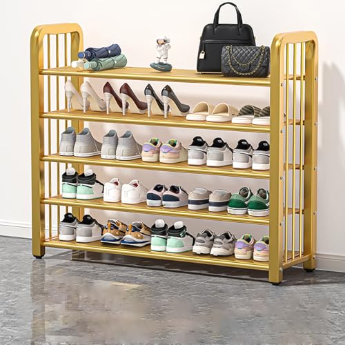 Schuhregal-Blumenregal mit abnehmbaren Laminaten, Badezimmerregale, Schuhaufbewahrungs-Organizer, Schuhregal für Schrank, Eingangsbereich, Flur, Schlafzimmer, Wohnzimmer, Fußbett-Design (B 60 x 28 x 8 von IUBGFTO