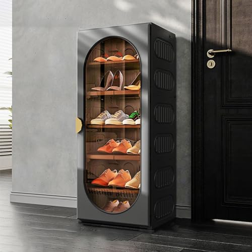 Zusammenklappbarer Schuhschrank, Schuhaufbewahrungsschrank mit Schuhregal mit supermagnetischer Tür, Schuhschrank mit schneller Montage, dickes blaugrünes Türpaneel für Türöffnung, Flur, Wohnzimmer (e Zusammenklappbarer Schuhschrank, Schuhaufbewahrungsschrank mit Schuhregal mit supermagnetischer Tür, Schuhschrank mit schneller Montage, dickes blaugrünes Türpaneel für Türöffnung, Flur, Wohnzimmer (e von IUBGFTO