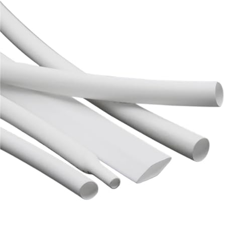 1–10 Meter weißer Schrumpfschlauch, Verhältnis 2:1, Durchmesser 0,6 mm – 80 mm, Schrumpfschlauch, Wickeldraht, Reparaturkabelschutz(6mm,8 meters) von IUBPWMS