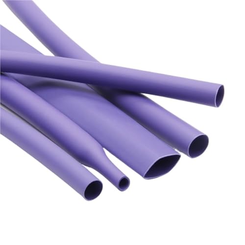 1–10 m violetter Schrumpfschlauch, Verhältnis 2:1, Durchmesser 1,5 mm – 50 mm, Schrumpfschlauch, Kabelhülle, Schrumpfschlauch for elektrische Isolierung und Reparaturen(4mm,2 meters) von IUBPWMS