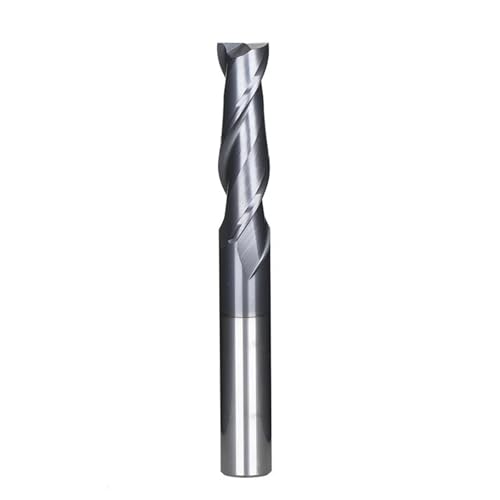 1 Stück 2-Flöten-Hartmetall-Schaftfräser, HRC45 Flachkopf-Oberschnitt-Spiralfräser-Fräser-Werkzeug for Edelstahl und gehärteten Stahl(10.0x40Cx10Dx100L) von IUBPWMS