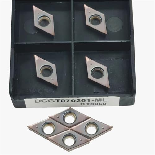 10 stücke DCGT070201 DCGT070202 DCGT070204-ML KT8060 Hartmetall-drehwendeplatten, Wendeschneidplatten for Drehmaschine Fräsen for Edelstahl(DCGT070201-ML KT8060) von IUBPWMS