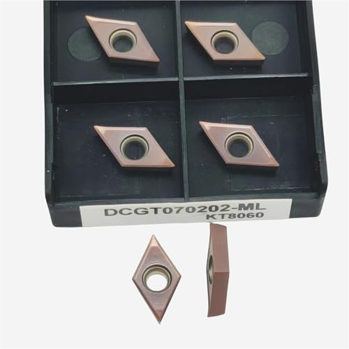 10 stücke DCGT070201 DCGT070202 DCGT070204-ML KT8060 Hartmetall-drehwendeplatten, Wendeschneidplatten for Drehmaschine Fräsen for Edelstahl(DCGT070202-ML KT8060) von IUBPWMS