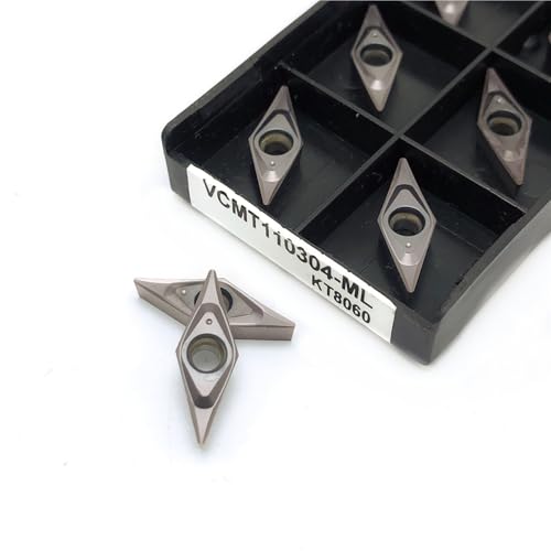 10 stücke VCMT110301 VCMT110302 VCMT110304-ML KT8060 Hartmetall-drehwendeplatten, Wendeschneidwerkzeuge for Stahl(VCMT110304-ML KT8060) von IUBPWMS